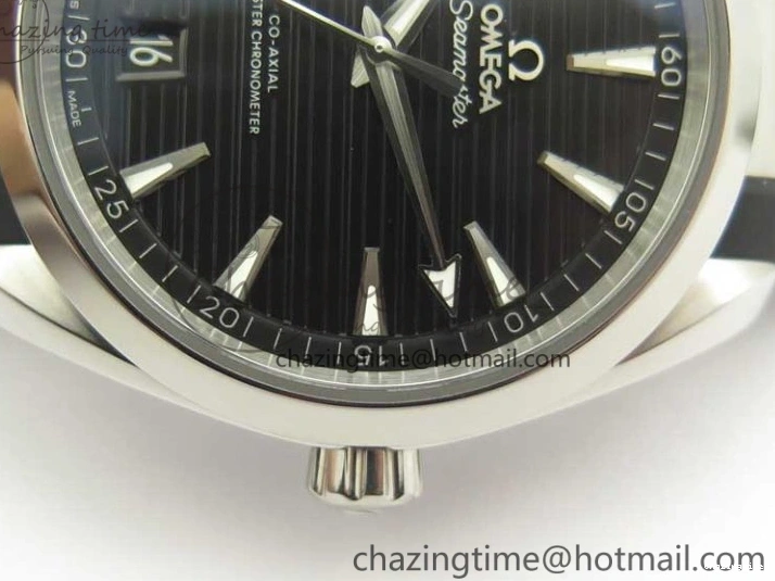 0312 Aqua Terra 150M Master Chronometers VSF 1:1 Best Edition Black Dial SS Hand on Black Rubber Strap A8900 Super Clone Unisex 8005